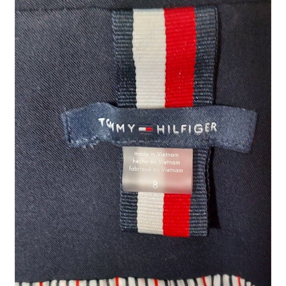 Tommy Hilfiger Women’s Navy Blue One-Button Suit Separate Blazer Jacket Size 8 - Picture 6 of 8